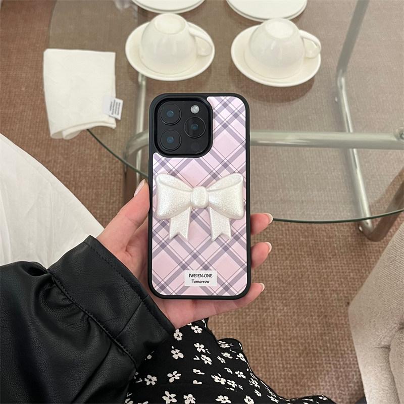 Cute new diamond plaid bow Phone Case For iPhone 16 15 14 13 Pro Max fundas iphone 15 case Protective cover iPhone 13 рожевий
Cute new diamond plaid bow Phone Case For iPhone 16 15 14 13 Pro Max fundas iphone 15 case Protective cover iPhone 13 рожевий