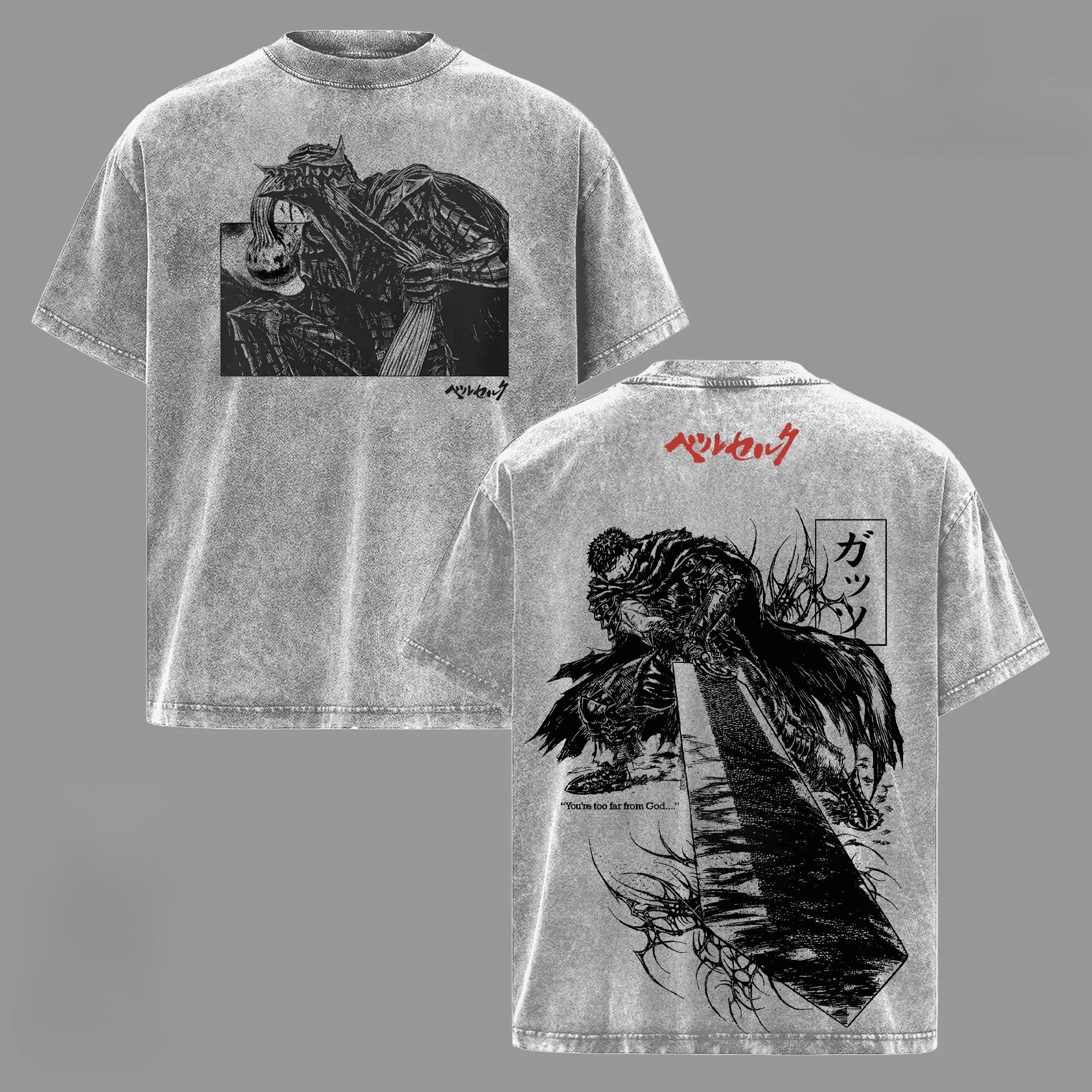 Berserk Griffith Printed T-shirt Anime Tshirt For Men s Clothing Vintage Washed Oversized T Shirt Short Sleeve Cotton Tees Tops XXL
Berserk Griffith Printed T-shirt Anime Tshirt For Men s Clothing Vintage Washed Oversized T Shirt Short Sleeve Cotton Tees Tops XXL
