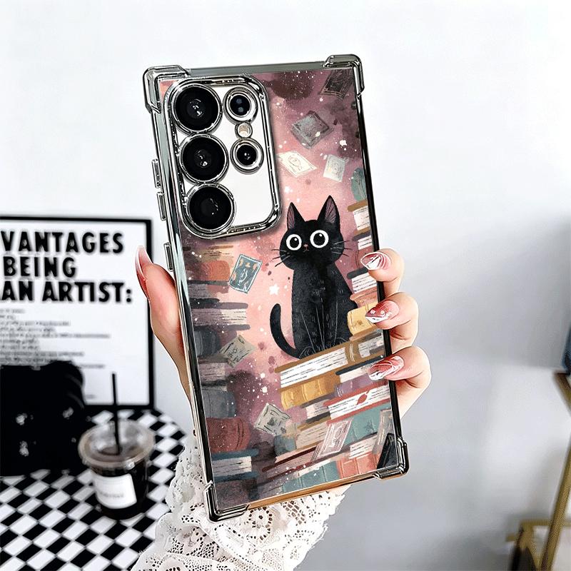 Cute Cat Bookshelf Interesting Soft Phone Case For Samsung Galaxy S26 Ultra S25 Edge S24 FE S23 Plus S22 S21 + S20 Plating Anti- Samsung S25 Ultra
Cute Cat Bookshelf Interesting Soft Phone Case For Samsung Galaxy S26 Ultra S25 Edge S24 FE S23 Plus S22 S21 + S20 Plating Anti- Samsung S25 Ultra