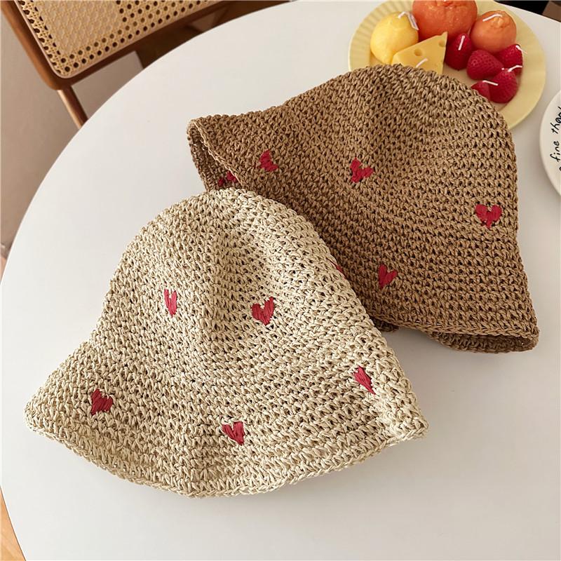 Sun Hats For Women Summer Sunshade Bucket Hat Fisherman Cap Love Strawberry Cherry Sunhat Vacation Seaside Beach Accessories New 56-58cm
Sun Hats For Women Summer Sunshade Bucket Hat Fisherman Cap Love Strawberry Cherry Sunhat Vacation Seaside Beach Accessories New 56-58cm