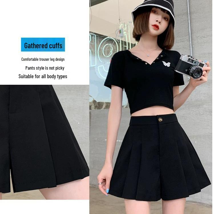 Women s 2023 Summer Pleated Skirt Pants Suit – High Waist, Wide Leg, A-line Shorts in Small Size. Medium
Women s 2023 Summer Pleated Skirt Pants Suit – High Waist, Wide Leg, A-line Shorts in Small Size. Medium