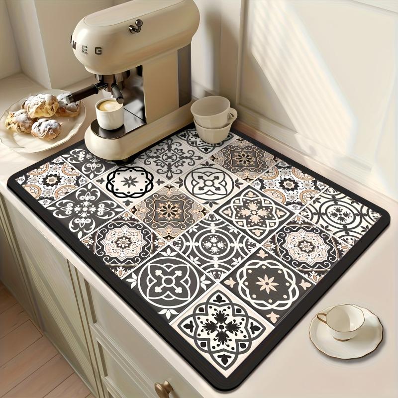 1pc Super Absorbent Dish Drying Mat, Quick Dry Non-Slip Kitchen Sink Mat with Retro Floral Pattern, Waterproof Countertop Pad 11.81 15.75inch
1pc Super Absorbent Dish Drying Mat, Quick Dry Non-Slip Kitchen Sink Mat with Retro Floral Pattern, Waterproof Countertop Pad 11.81 15.75inch