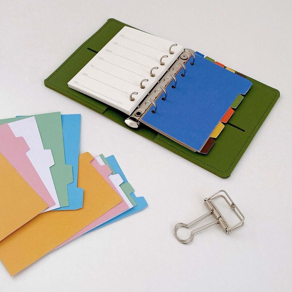 5Sheets Notebook Page Binder Indexing Cards M5 A8 Loose Leaf Separator Page Paper Diary blue-style 1
5Sheets Notebook Page Binder Indexing Cards M5 A8 Loose Leaf Separator Page Paper Diary blue-style 1
