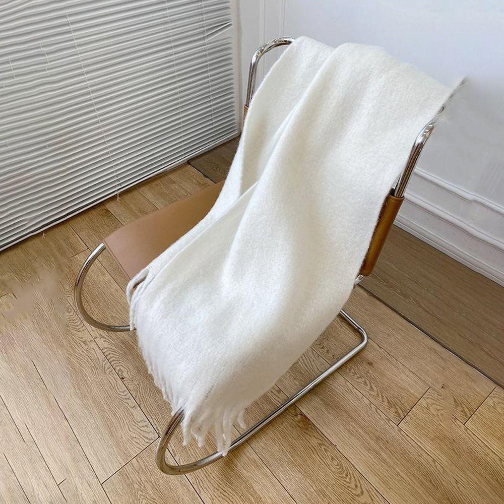 Thickening Long Scarves Thermal Neck Warmer Tassel Shawl Couple Winter Scarves Autumn Winter білий
Thickening Long Scarves Thermal Neck Warmer Tassel Shawl Couple Winter Scarves Autumn Winter білий