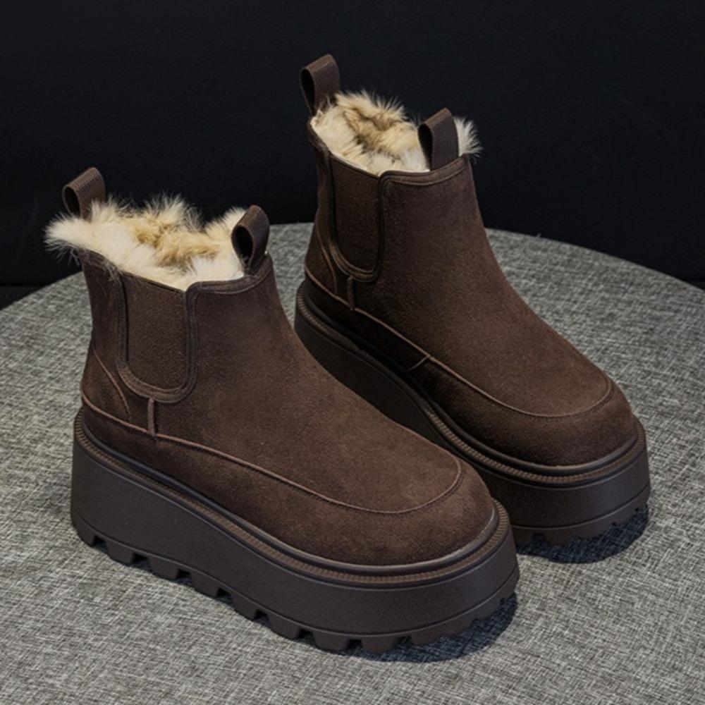 Leather Snow Boots Women s Cotton Shoes Winter Velvet New Retro Platform Short Boots Women s Winter Boots 40 темно-коричневого кольору
Leather Snow Boots Women s Cotton Shoes Winter Velvet New Retro Platform Short Boots Women s Winter Boots 40 темно-коричневого кольору
