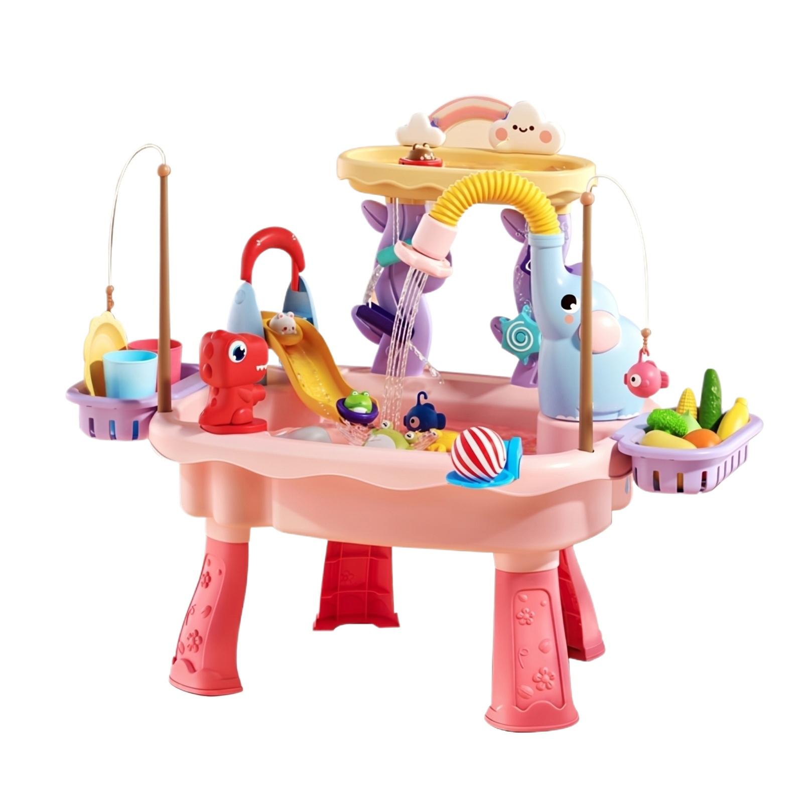Children Play Table Outdoor Indoor Activity Toy with Fishing Accessories Slide and Rotating Features for Kids One Size рожевий
Children Play Table Outdoor Indoor Activity Toy with Fishing Accessories Slide and Rotating Features for Kids One Size рожевий