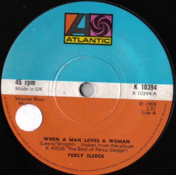 7inch Record PERCY SLEDGE - When A Man Loves A Woman K10394 Atlantic UK Soul/Funk Used
7inch Record PERCY SLEDGE - When A Man Loves A Woman K10394 Atlantic UK Soul/Funk Used