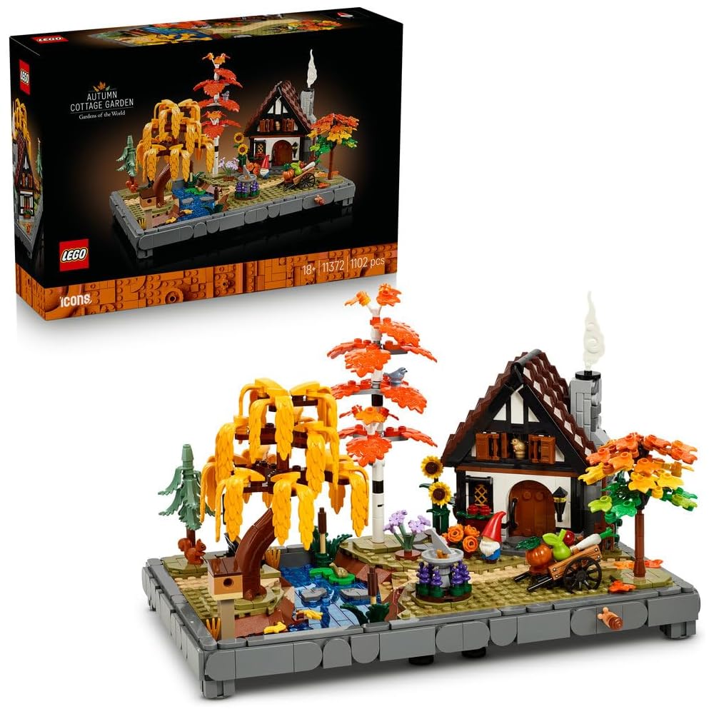 LEGO Icons Autumn Cottage Garden Toy Building Blocks Home Decor Fake Plants for Men and Women 11372
LEGO Icons Autumn Cottage Garden Toy Building Blocks Home Decor Fake Plants for Men and Women 11372