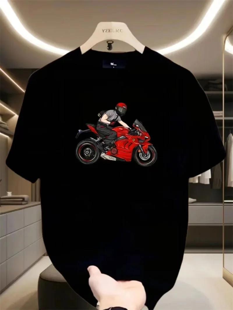Large Size Breathable and Fun Clothes Ducati Men s Motorcycle Printed T-shirt Informal Cotton Top Fashionable and Handsome S
Large Size Breathable and Fun Clothes Ducati Men s Motorcycle Printed T-shirt Informal Cotton Top Fashionable and Handsome S