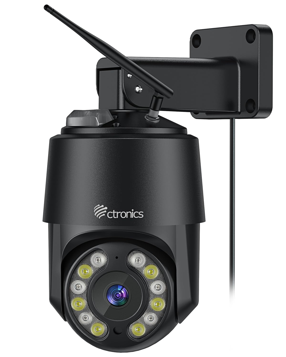 Ctronics 4K 8MP Security Camera Outdoor Auto Tracking Surveillance Camera Detection PC Compatible 5GHz Red and Blue Light Alarm 24 Hour Recording чорний
Ctronics 4K 8MP Security Camera Outdoor Auto Tracking Surveillance Camera Detection PC Compatible 5GHz Red and Blue Light Alarm 24 Hour Recording чорний