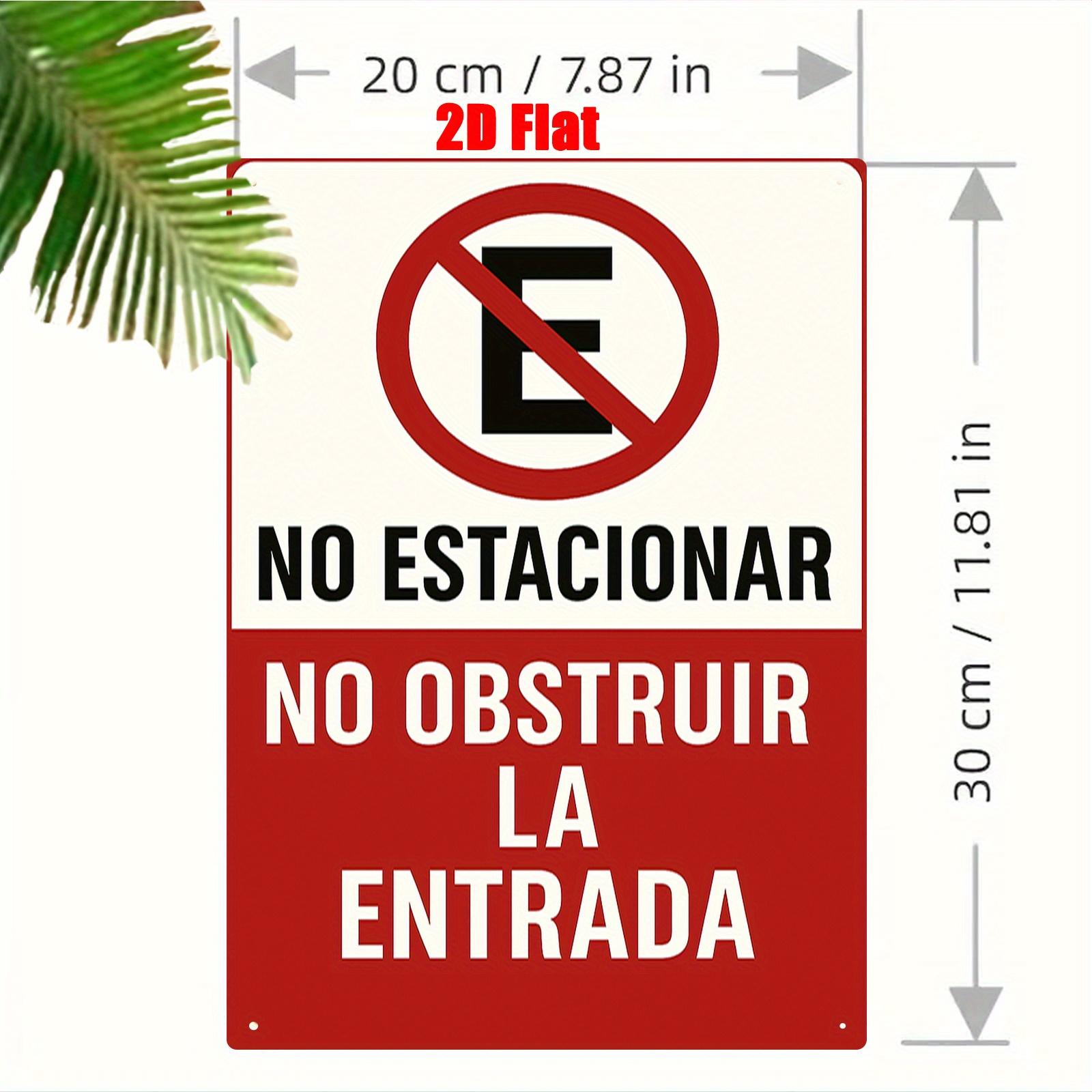 No Estacionar No Obstruir La Entrada Vintage Metal Tin Sign Retro Spanish No Parking Do Not Block Entrance Warning Wall Art Dec 20x30cm(7.8x11.8inch)
No Estacionar No Obstruir La Entrada Vintage Metal Tin Sign Retro Spanish No Parking Do Not Block Entrance Warning Wall Art Dec 20x30cm(7.8x11.8inch)
