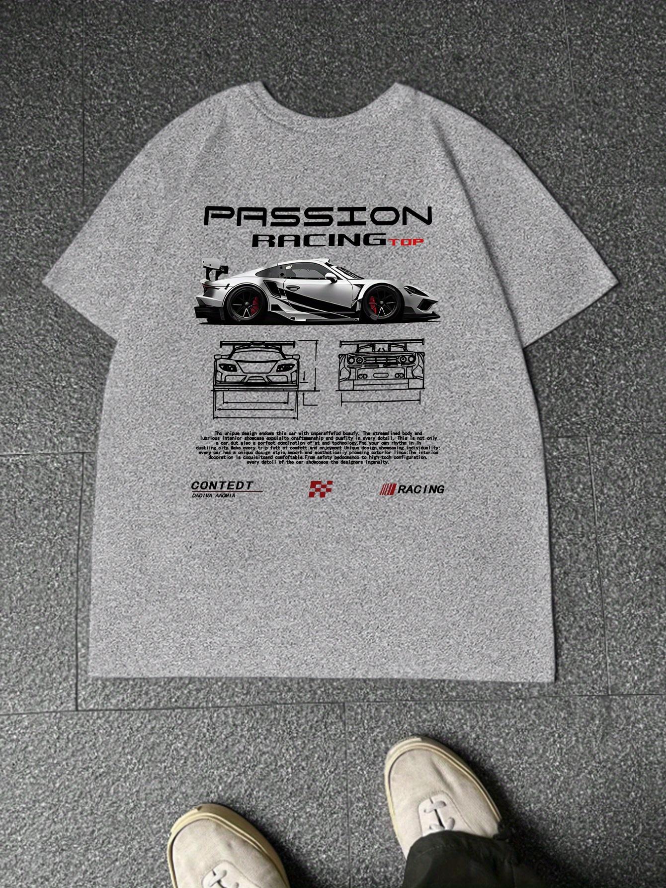 Men S Casual Racing Graphic T-Shirt - Polyester XXXXL
Men S Casual Racing Graphic T-Shirt - Polyester XXXXL