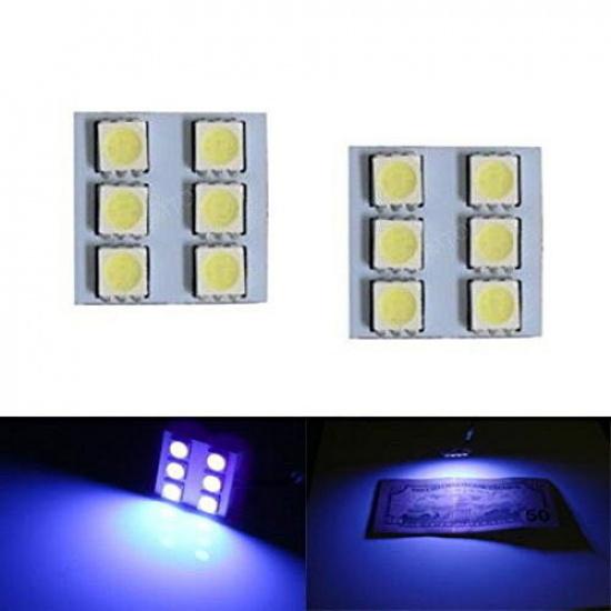 (2) UV Purple 6-SMD LED Panel Lamps For Car Interior Map Dome Cargo Area Lights
(2) UV Purple 6-SMD LED Panel Lamps For Car Interior Map Dome Cargo Area Lights