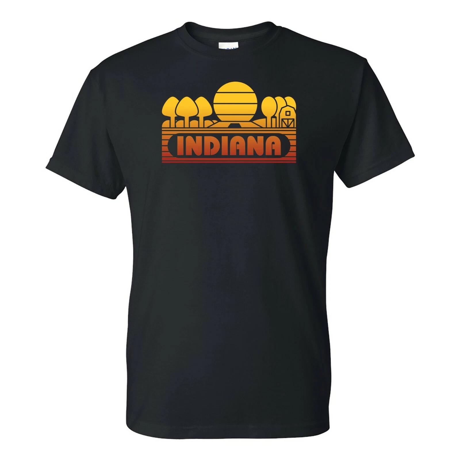Indiana Groovy Sunset - Landscape Vacation Home State T Shirt - Black S
Indiana Groovy Sunset - Landscape Vacation Home State T Shirt - Black S