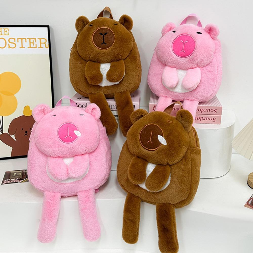Animal Capybara Plush Bag Long Leg Cute Shoulder Bag Brown Capybara Plush Backpack School style 4
Animal Capybara Plush Bag Long Leg Cute Shoulder Bag Brown Capybara Plush Backpack School style 4
