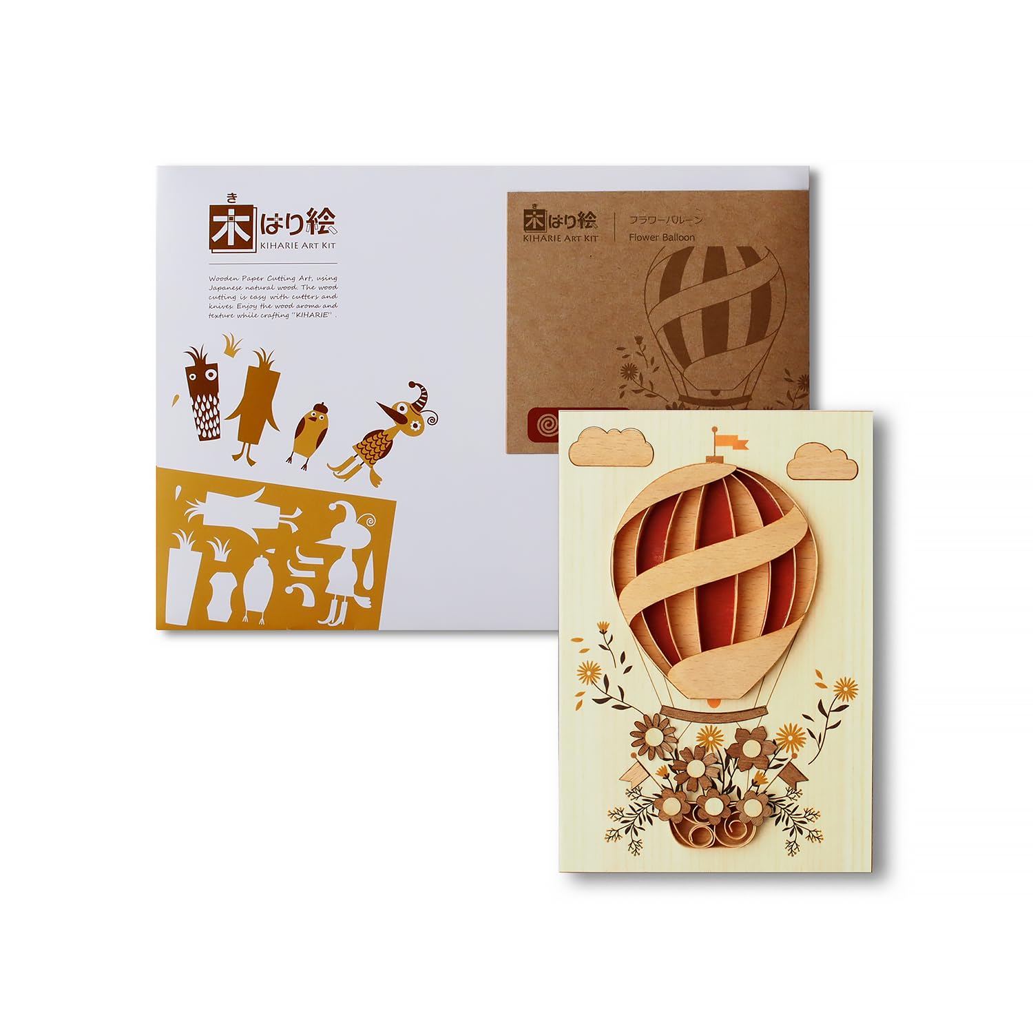 KINOWA Flower Balloon Wood-Paper-Art Original Handmade Kit Quilling Balloon Flower Made in Japan
KINOWA Flower Balloon Wood-Paper-Art Original Handmade Kit Quilling Balloon Flower Made in Japan