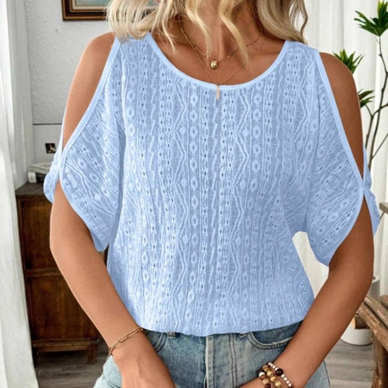 Women s Fashion Blouses Spring Summer Sexy Off-Shoulder Hollow Bat Short Sleeve T-Shirt Top for Women Casual Shirts XS синий
Women s Fashion Blouses Spring Summer Sexy Off-Shoulder Hollow Bat Short Sleeve T-Shirt Top for Women Casual Shirts XS синий