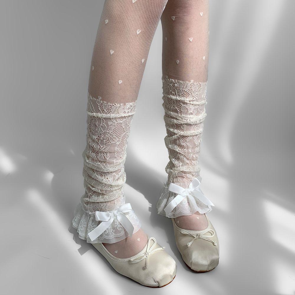 Bow Ruffle JK Calf Long Socks Y2k Mid-tube Stockings Fashion Lace Flower Stockings Women білий
Bow Ruffle JK Calf Long Socks Y2k Mid-tube Stockings Fashion Lace Flower Stockings Women білий