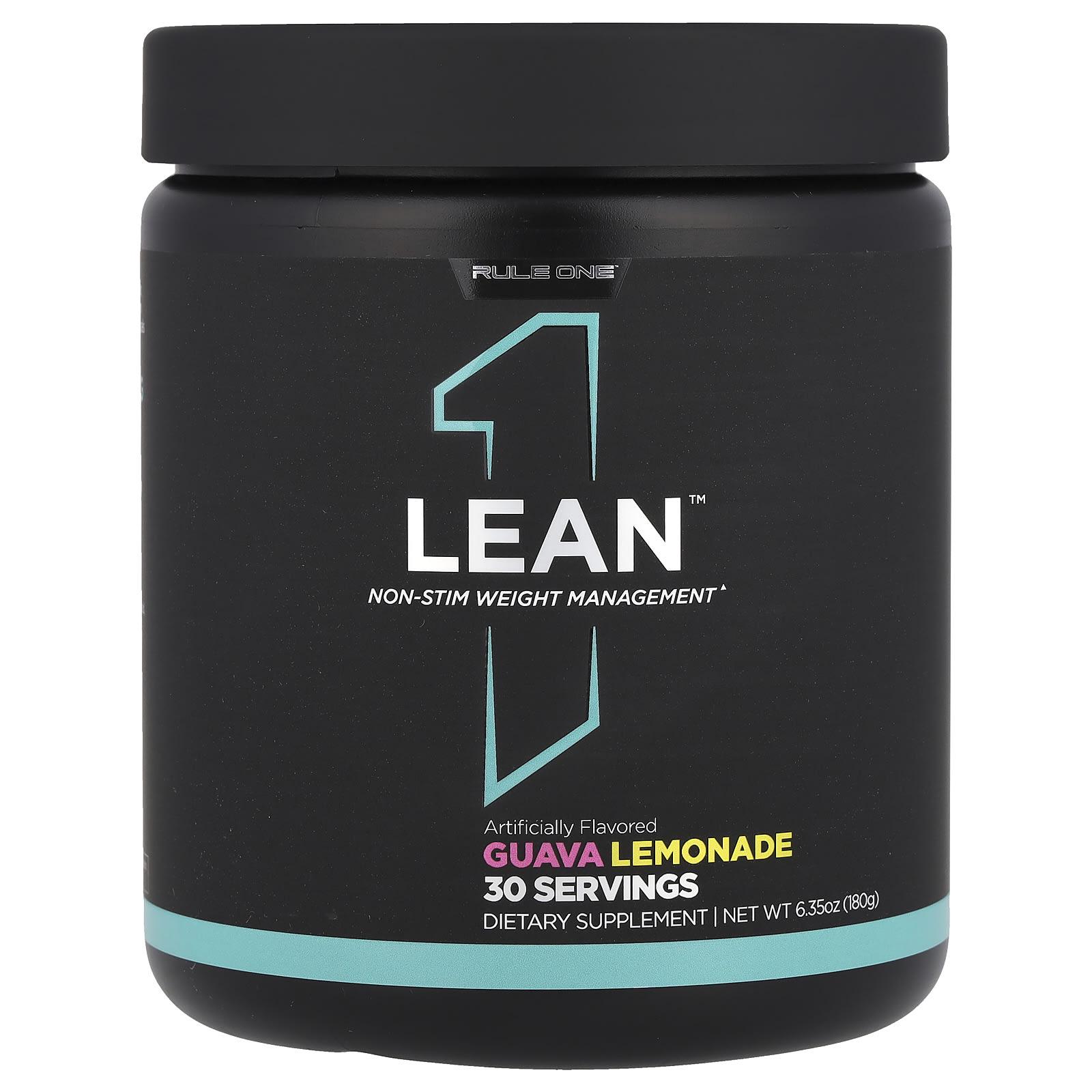 Rule One Proteins, Lean™, Non-irritant Weight Management, Guava Lemonade Flavor, 6.35 oz (180 g)
Rule One Proteins, Lean™, Non-irritant Weight Management, Guava Lemonade Flavor, 6.35 oz (180 g)