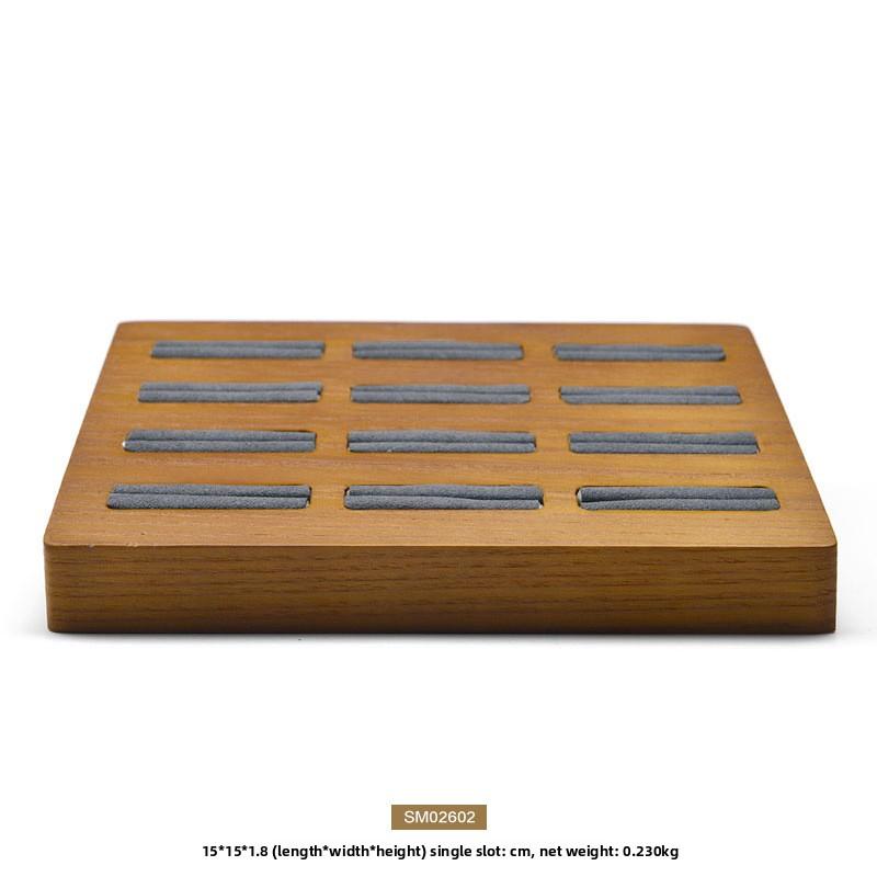 Solid Wood Ring Display Tray Wooden Jewelry Tray Microfiber Ring Tray
Solid Wood Ring Display Tray Wooden Jewelry Tray Microfiber Ring Tray
