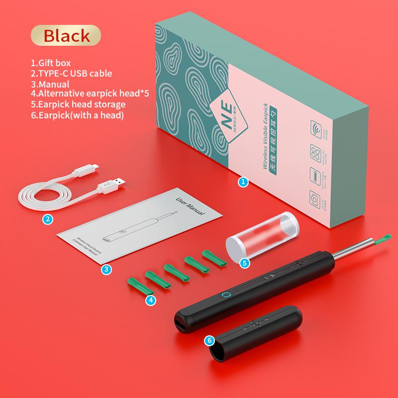Smart Ear Cleaning Kit Wireless High Precision Ear Wax Removal Tool with Camera And LED Light Health Care Ear Cleaner чёрный
Smart Ear Cleaning Kit Wireless High Precision Ear Wax Removal Tool with Camera And LED Light Health Care Ear Cleaner чёрный