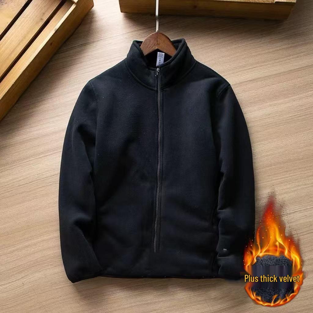 Unisex Thickened Sherpa Fleece Jacket - Warm Stand Collar Cardigan for Outdoor Versatility 2XL
Unisex Thickened Sherpa Fleece Jacket - Warm Stand Collar Cardigan for Outdoor Versatility 2XL
