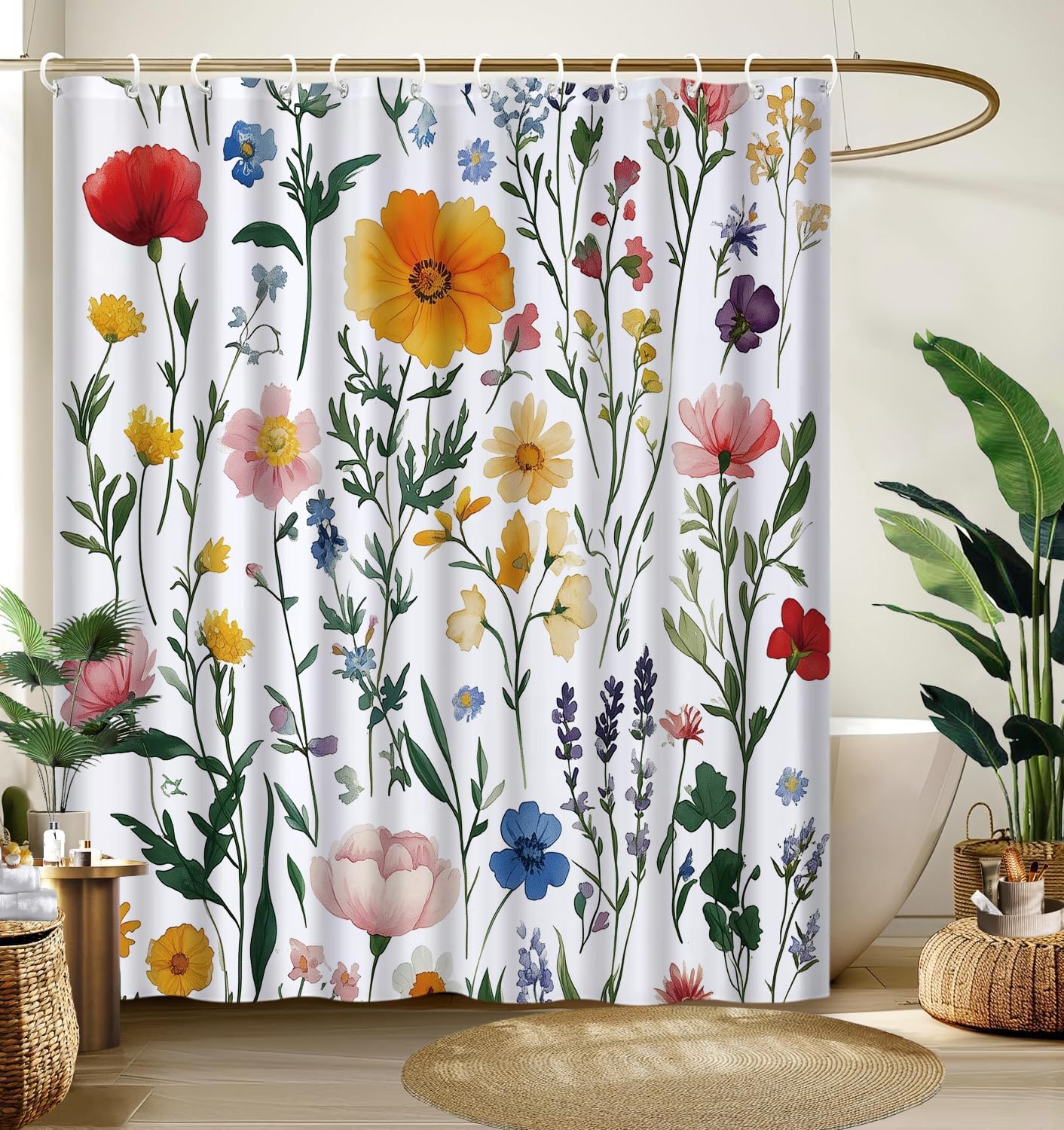 Cute Shower Curtain for Bathroom Modern Aesthetic Funky Decorative, Pretty Chic Cloth Set with Hooks, Cortinas de Baño Bathtub 90x180CM
Cute Shower Curtain for Bathroom Modern Aesthetic Funky Decorative, Pretty Chic Cloth Set with Hooks, Cortinas de Baño Bathtub 90x180CM