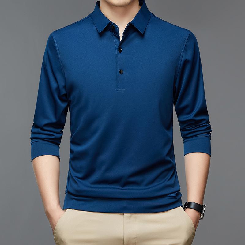 Autumn Men s Business Casual Lapel Long-sleeved Solid Color POLO Shirt XXXXL синій
Autumn Men s Business Casual Lapel Long-sleeved Solid Color POLO Shirt XXXXL синій