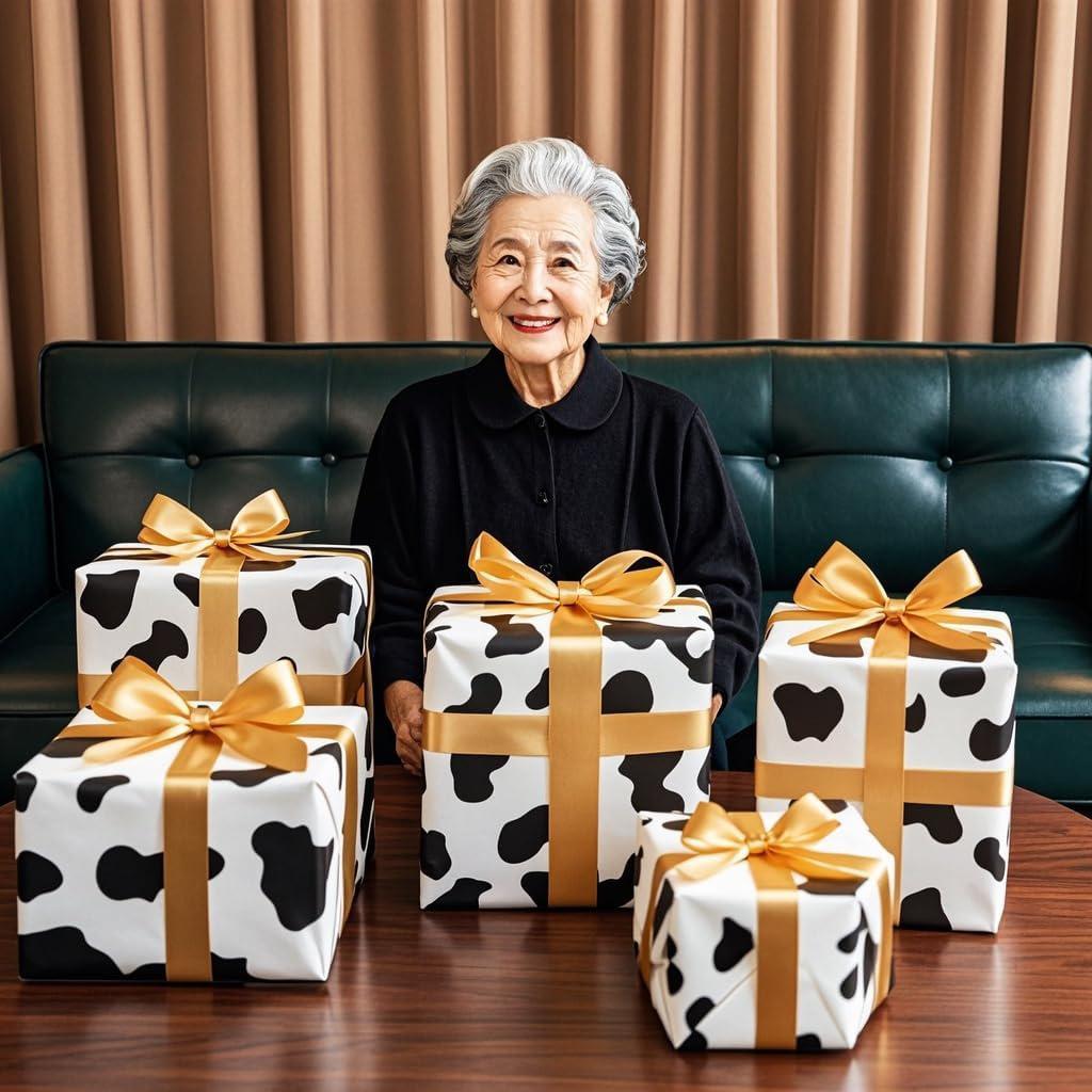 10 Sheets Happy Birthday Wrapping Paper, Black and White Cow Gift Wrap Paper 27x20 Inch Folding Packaging 10pcs
10 Sheets Happy Birthday Wrapping Paper, Black and White Cow Gift Wrap Paper 27x20 Inch Folding Packaging 10pcs