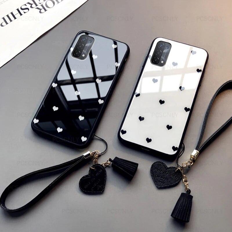 Стеклянный чехол для OPPO A54 A74 A93 A93 A93s A94 A95, модный жесткий чехол для телефона с сердечком и любовью
Стеклянный чехол для OPPO A54 A74 A93 A93 A93s A94 A95, модный жесткий чехол для телефона с сердечком и любовью