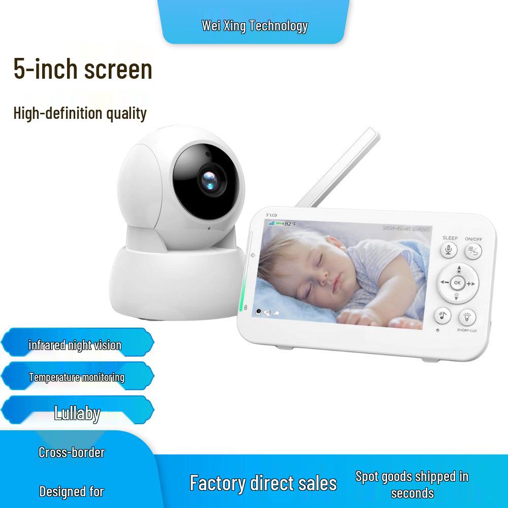 5-Inch Screen Baby Monitor - Childcare Surveillance Camera 960
5-Inch Screen Baby Monitor - Childcare Surveillance Camera 960