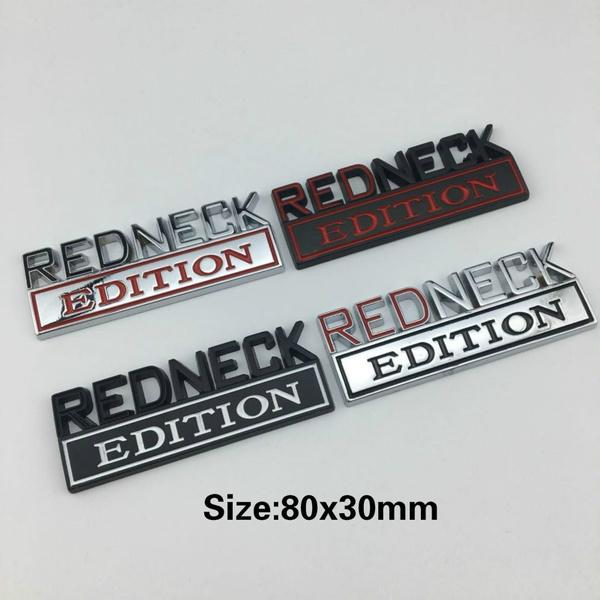 1 шт., новая хромированная эмблема Redneck EDITION, значки для автомобиля, наклейка, наклейка красный/чёрный
1 шт., новая хромированная эмблема Redneck EDITION, значки для автомобиля, наклейка, наклейка красный/чёрный