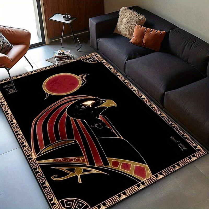 Elegant Egyptian Pharaoh Rug for Modern Living Room Decor | Ancient Art Carpet with Eye of Horus Symbol Unique Home Accessories 50x80cm
Elegant Egyptian Pharaoh Rug for Modern Living Room Decor | Ancient Art Carpet with Eye of Horus Symbol Unique Home Accessories 50x80cm