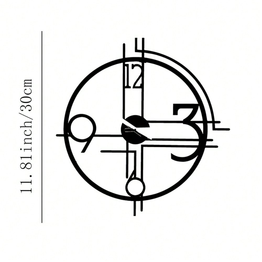 Sculptural Metal Wall Clock Minimalist Design Retro Style Modern Home Decor Gift for Watch Lovers
Sculptural Metal Wall Clock Minimalist Design Retro Style Modern Home Decor Gift for Watch Lovers