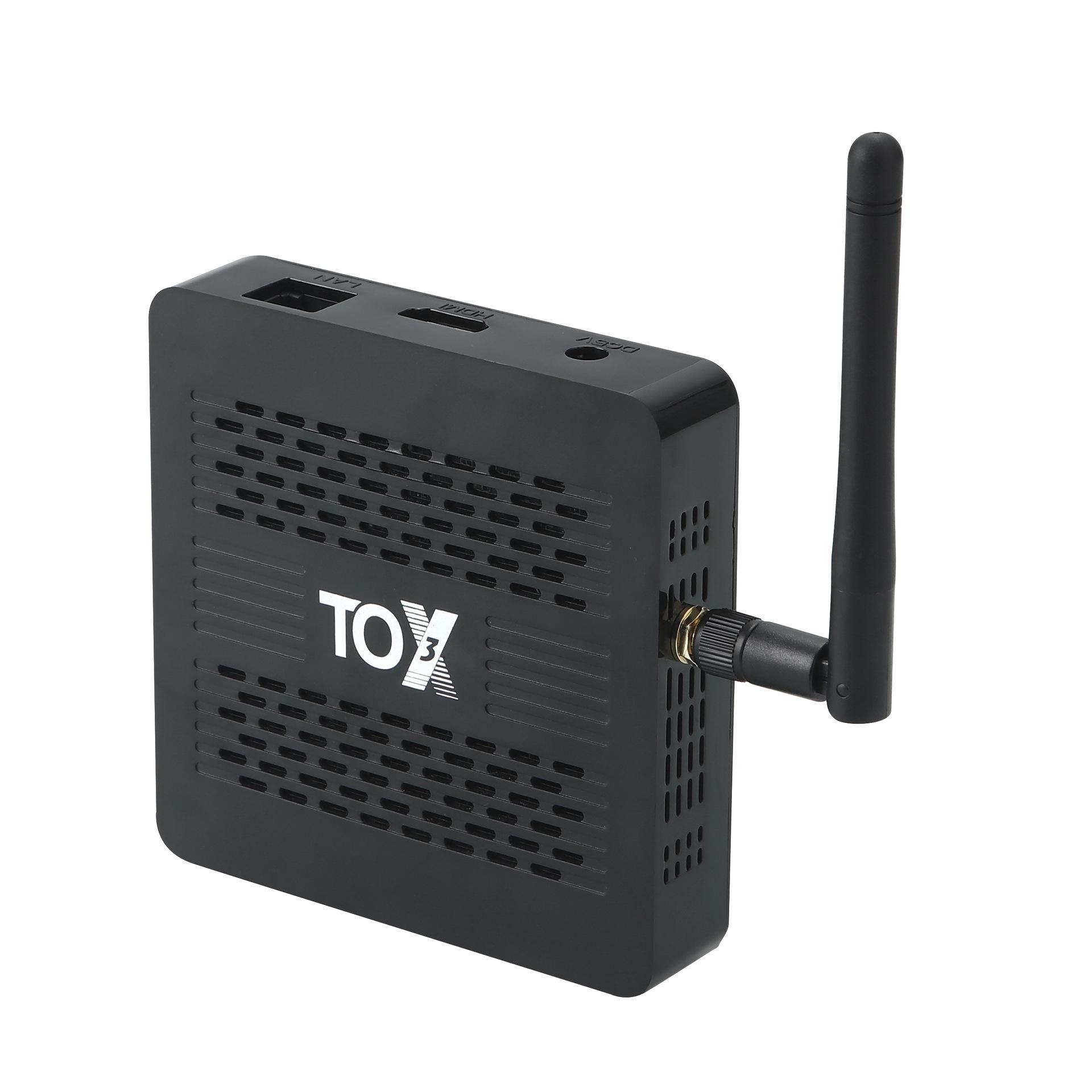 KuaJing TOX3 Dual-Band WiFi Gigabit HD TV Box, S905X4 Android 11.0 Set-Top Box TOX3 4G+32G EU Plug чорний
KuaJing TOX3 Dual-Band WiFi Gigabit HD TV Box, S905X4 Android 11.0 Set-Top Box TOX3 4G+32G EU Plug чорний