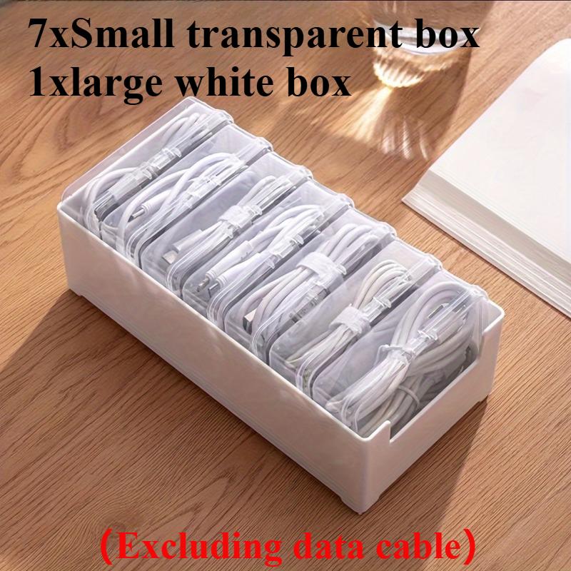 1 Set Data Cable Storage Box Cable Mobile Phone Charger Organizer Winder Desktop Cable Management Box
1 Set Data Cable Storage Box Cable Mobile Phone Charger Organizer Winder Desktop Cable Management Box