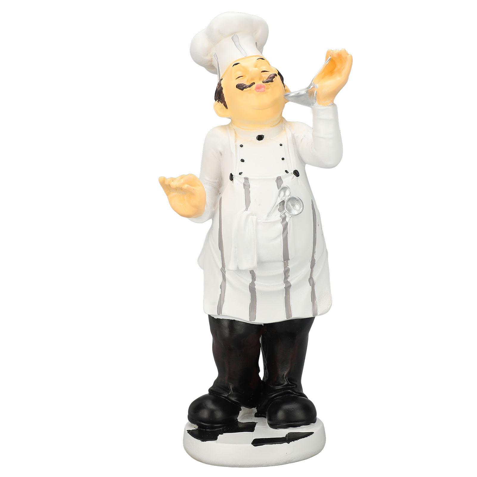 French Chef Figurine Resin 3D Decorative Funny Chef Decoration for Living Room Bedroom Office
French Chef Figurine Resin 3D Decorative Funny Chef Decoration for Living Room Bedroom Office