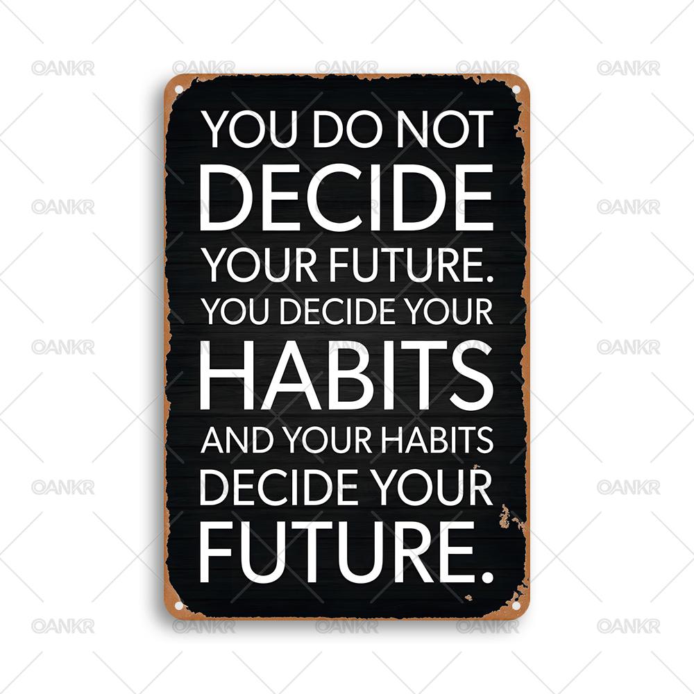 Funny Phrase Poster Metal Tin Sign Ideal Gift You Do Not Decide Your Future Metal Signs for Man Cave Home Wall Decor Plaque 20x30cm
Funny Phrase Poster Metal Tin Sign Ideal Gift You Do Not Decide Your Future Metal Signs for Man Cave Home Wall Decor Plaque 20x30cm