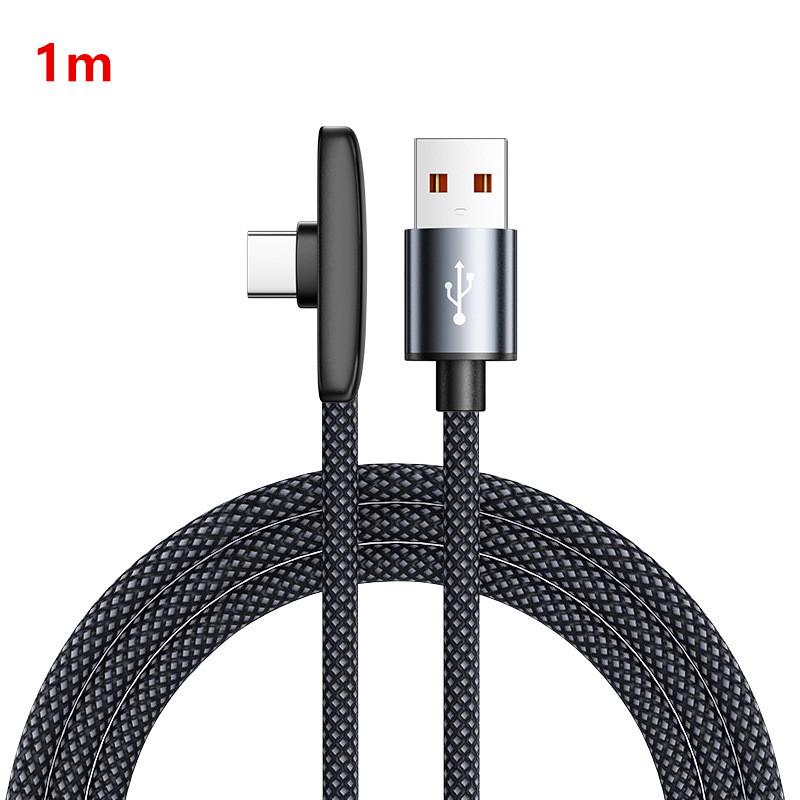 100W USB To Type C Fast Charging 90° Elbow Data Cable PD USB C Super Charging Game Cable For Phone
100W USB To Type C Fast Charging 90° Elbow Data Cable PD USB C Super Charging Game Cable For Phone