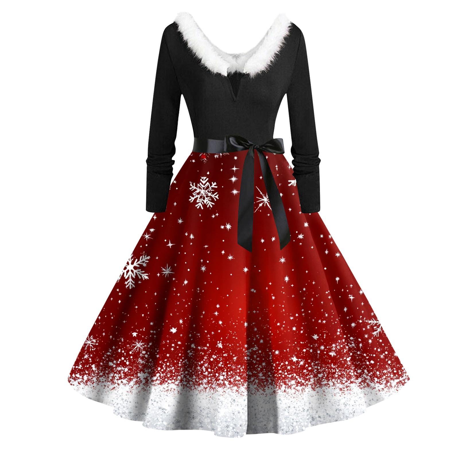 Женская мода с круглым вырезом, повседневные тонкие рождественские платья с длинным рукавом и принтом L киноварь
Женская мода с круглым вырезом, повседневные тонкие рождественские платья с длинным рукавом и принтом L киноварь