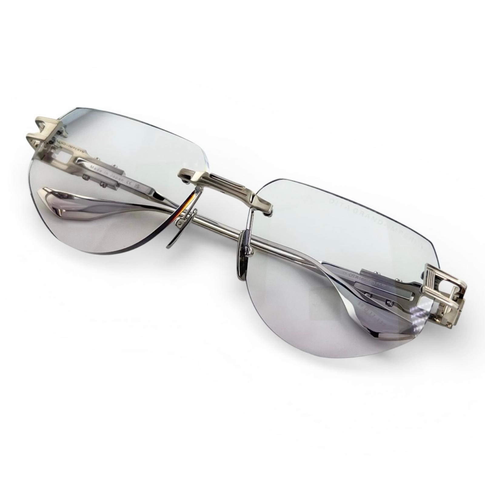 Excellent DITA sunglasses GRAND IMPERYN Two Point Rimless Silver mens DTX164 Used
Excellent DITA sunglasses GRAND IMPERYN Two Point Rimless Silver mens DTX164 Used