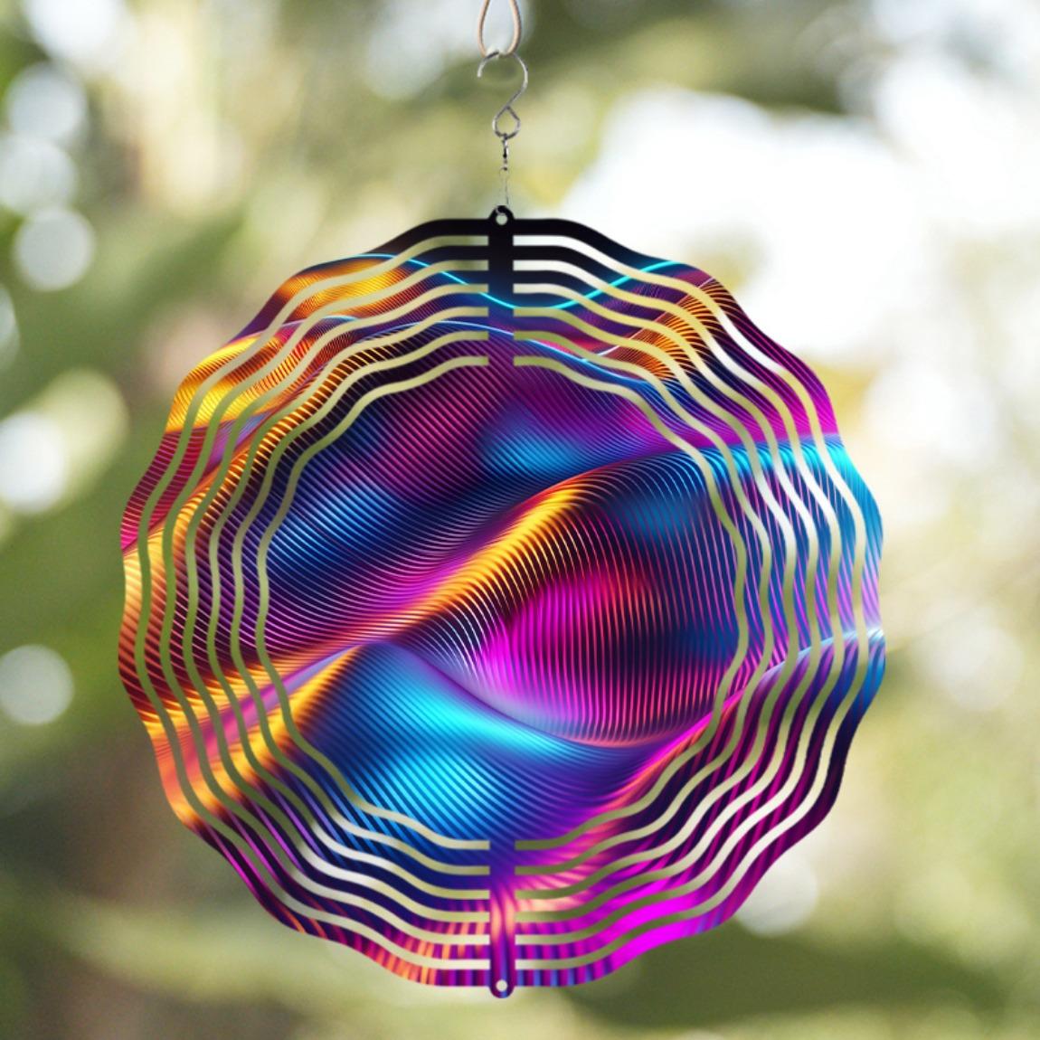 10 Inch Metal Wind Chime with Swivel Hook Vibrant Iridescent Reflective Design for Garden Patio Decor All Season Gift 01A
10 Inch Metal Wind Chime with Swivel Hook Vibrant Iridescent Reflective Design for Garden Patio Decor All Season Gift 01A