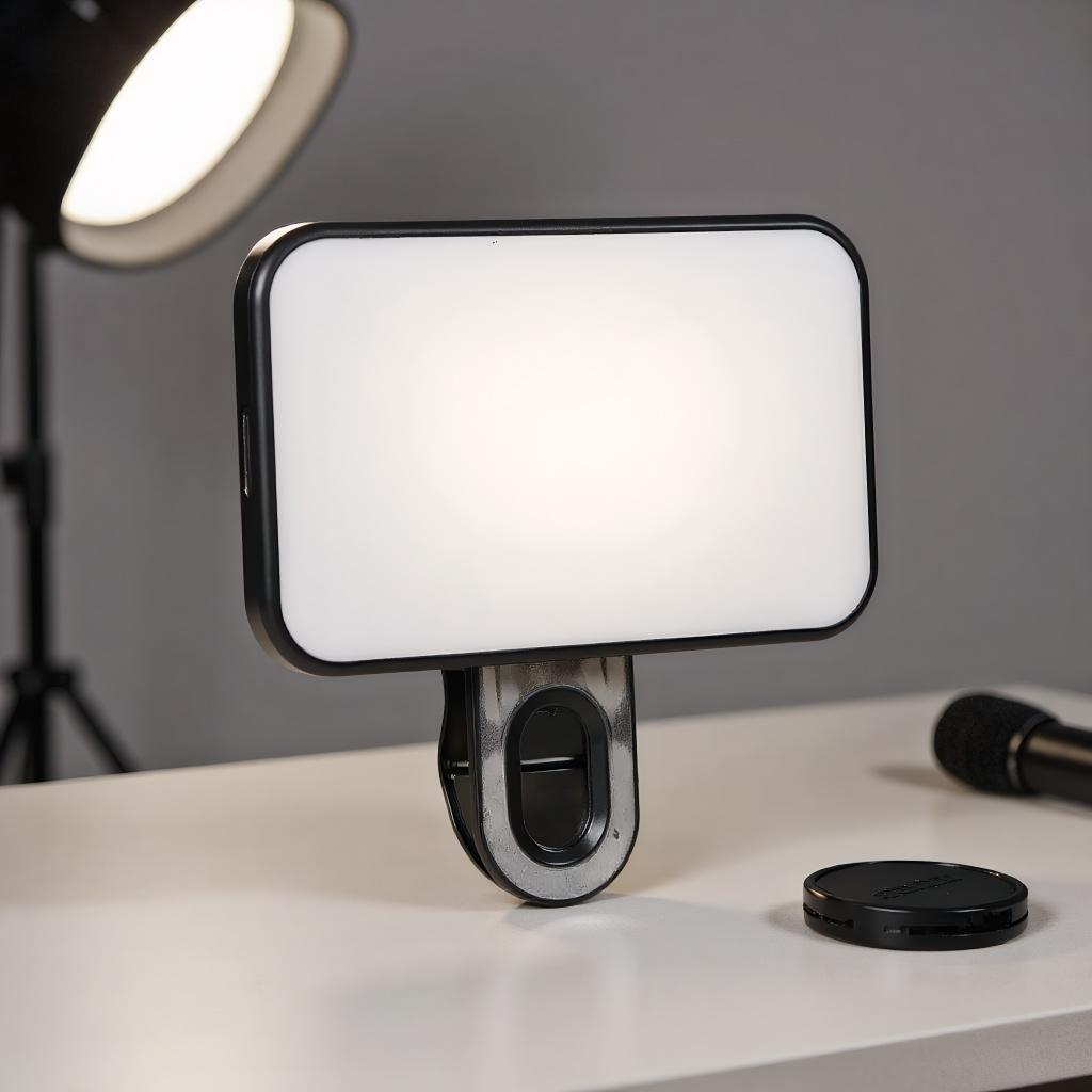 Mini Selfie Fill Light with 3 Color Modes and Adjustable Brightness for Mobile Phone Clip чорний
Mini Selfie Fill Light with 3 Color Modes and Adjustable Brightness for Mobile Phone Clip чорний