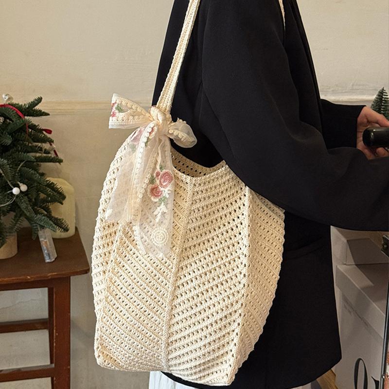 Yogodlns Solid Color Crochet Tote Handbag Summer Beach Scarf Decor Fashion Women s Mesh Woven Shoulder Bags Large Capacity Knitting Underarm Bag 38x2x29cm бежевий
Yogodlns Solid Color Crochet Tote Handbag Summer Beach Scarf Decor Fashion Women s Mesh Woven Shoulder Bags Large Capacity Knitting Underarm Bag 38x2x29cm бежевий