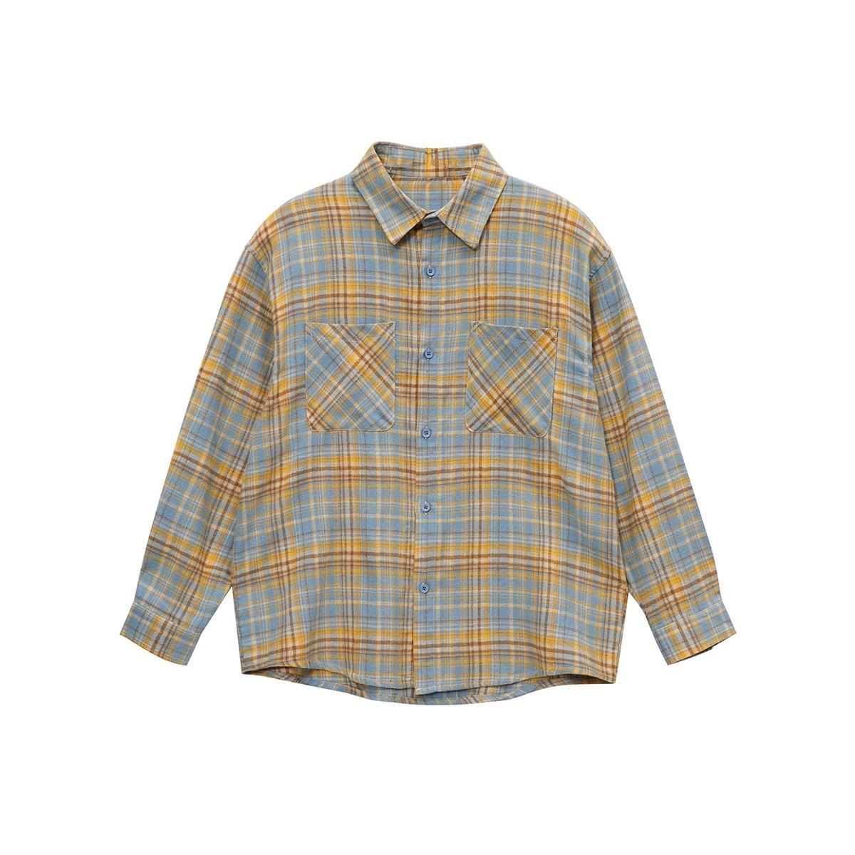 American retro brushed plaid shirt, unisex long-sleeve jacket, new high-end style for spring and autumn 2026, suitable as an inner layer 3XL жовтий
American retro brushed plaid shirt, unisex long-sleeve jacket, new high-end style for spring and autumn 2026, suitable as an inner layer 3XL жовтий