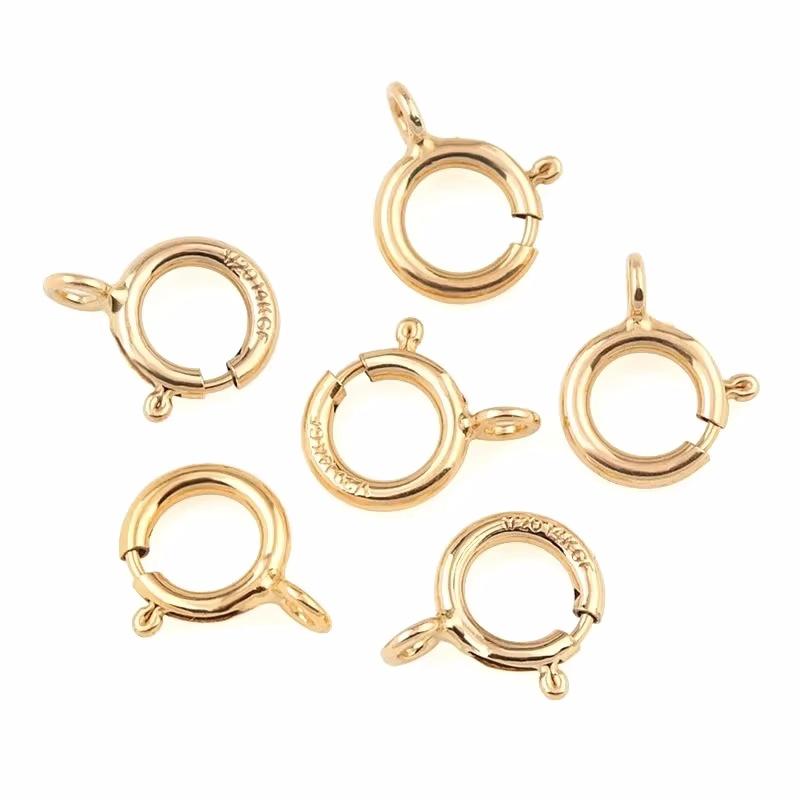 Best Quality A pair 5mm 6mm 14K gold filled Spring Ring Clasps Hooks 14K GOLD Connection For Necklace Bracelet DIY Buckle 5mm a pair
Best Quality A pair 5mm 6mm 14K gold filled Spring Ring Clasps Hooks 14K GOLD Connection For Necklace Bracelet DIY Buckle 5mm a pair