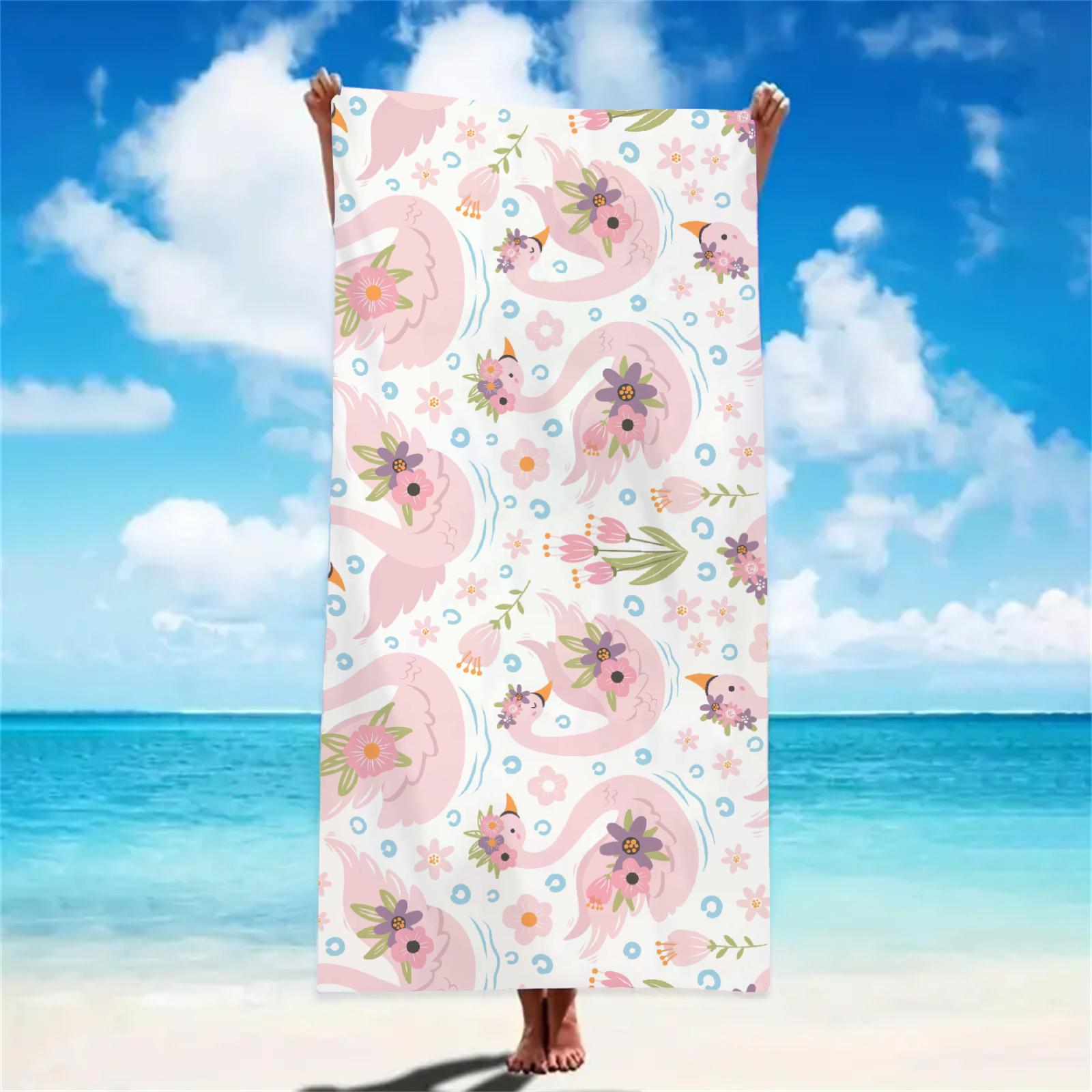 Cartoon Swan Beach Towel Soft Bath Towels Absorbent Quick-Drying Soft Yoga Swimming Outdoor Gift Towel Birthday Valentine s Day W40*H60(CM)
Cartoon Swan Beach Towel Soft Bath Towels Absorbent Quick-Drying Soft Yoga Swimming Outdoor Gift Towel Birthday Valentine s Day W40*H60(CM)
