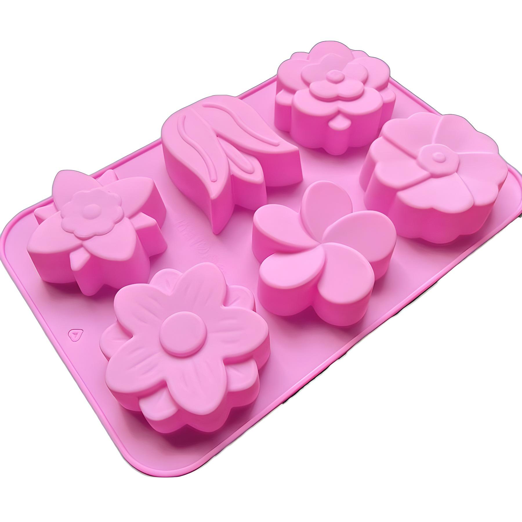 DIY 6-Cavity Rose-Shaped Silicone Mold for Cakes, Pudding, Jelly, and Soap 6-Cavity 6-Flower Cake Mold Type A розовый
DIY 6-Cavity Rose-Shaped Silicone Mold for Cakes, Pudding, Jelly, and Soap 6-Cavity 6-Flower Cake Mold Type A розовый