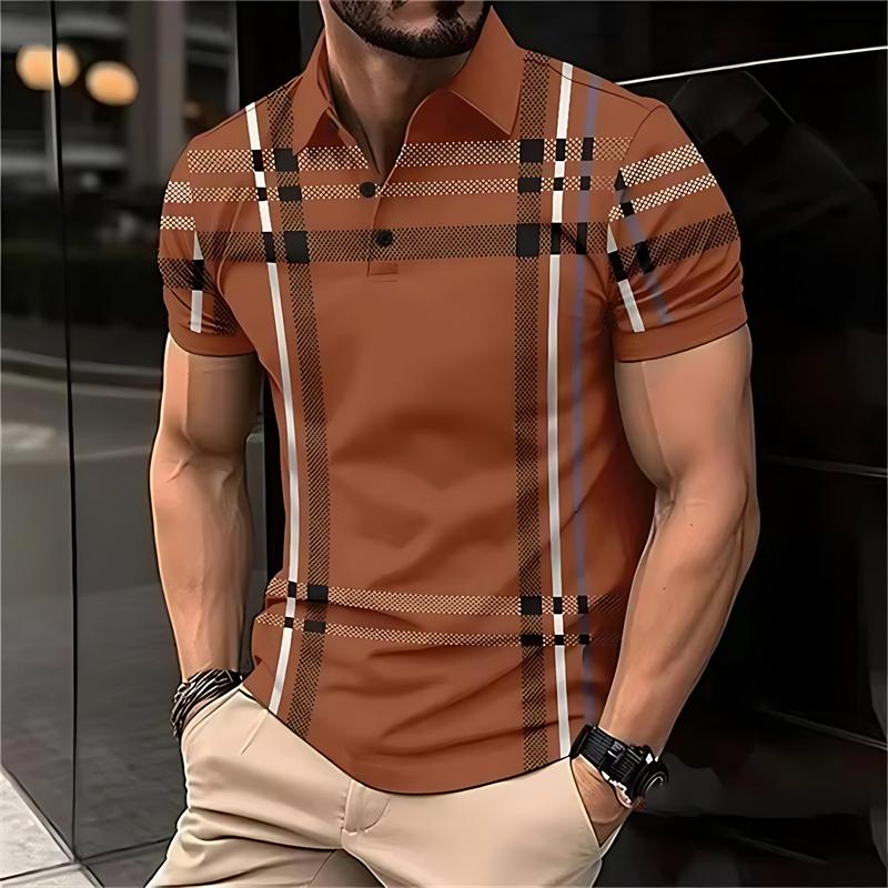 Retro striped pattern men s polo shirt 4XL
Retro striped pattern men s polo shirt 4XL