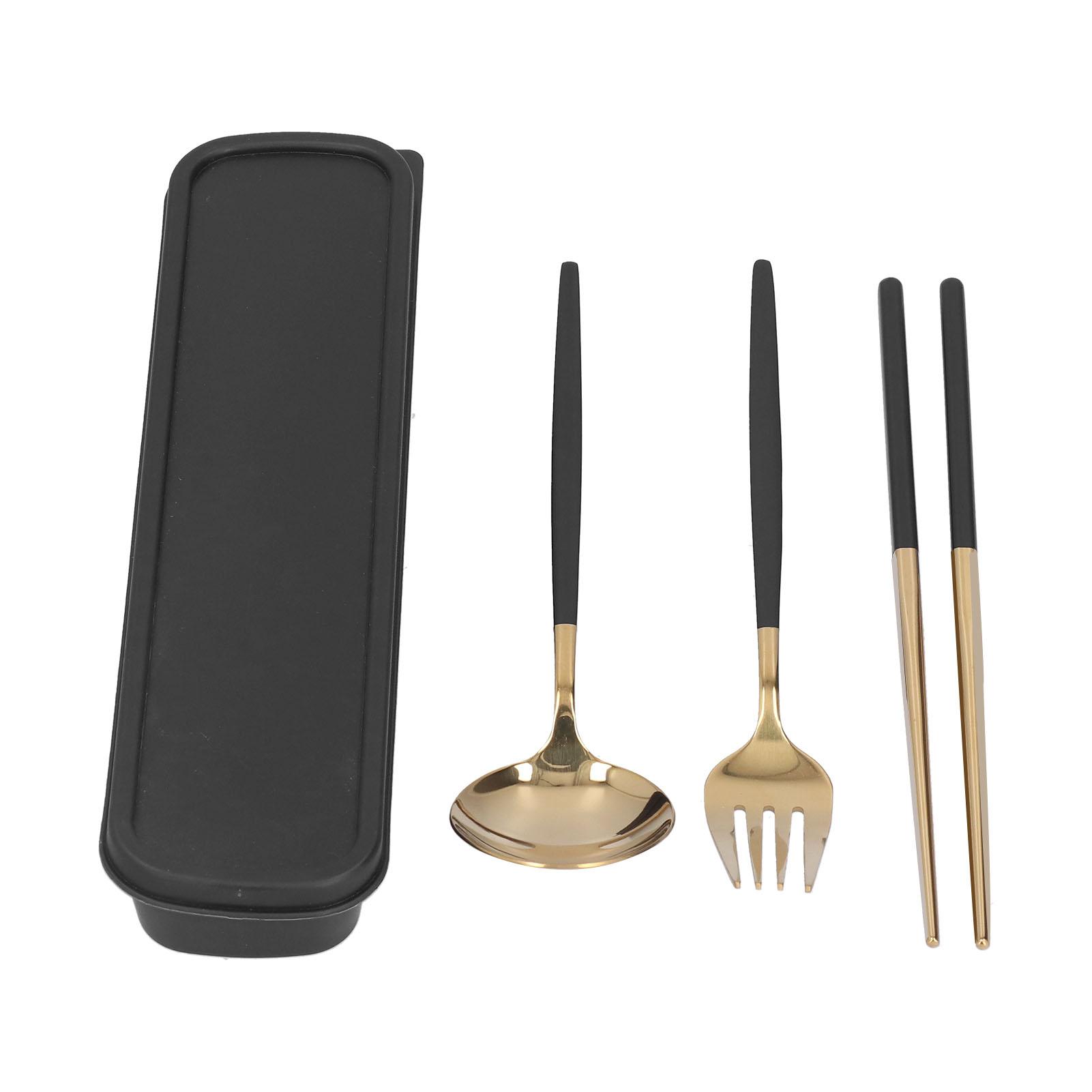 3Pcs/Set Stainless Steel Travel Utensils Portable Flatware Set Chopsticks Spoon Fork for Outdoor
3Pcs/Set Stainless Steel Travel Utensils Portable Flatware Set Chopsticks Spoon Fork for Outdoor